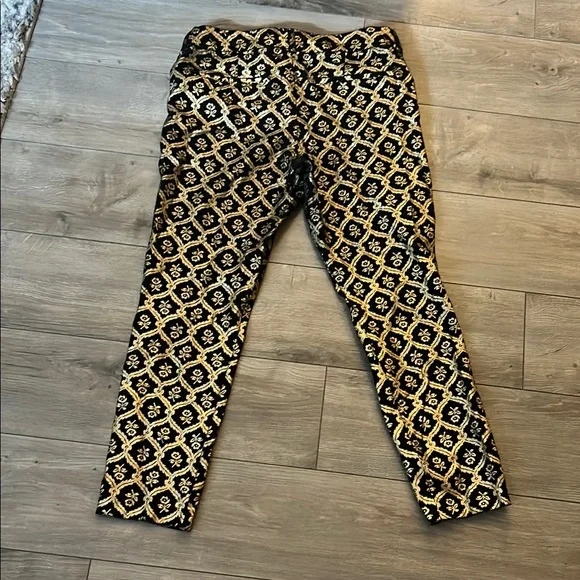 Old Navy Black and Gold Geometric Straight Leg Jumpsuit - Picture 13 of 16